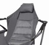 Swing Chair Lounger Wide Seat with Adjustable Backrest Gray