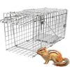 SZHLUX 17" Heavy Duty Live Squirrel Trap, Folding Small Animal Cage Traps