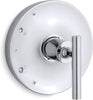 KOHLER Purist® Rite-Temp valve trim with lever handle polished chrome T14423-4-CP