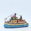 Carole Towne Collection Teddy Boat Tours Lighted Christmas Village Scene