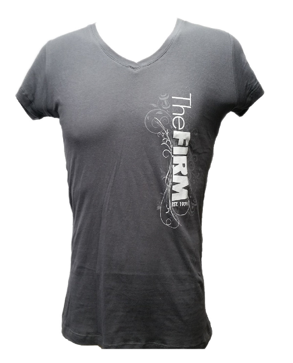 Next Level Apparel The Firm V-Neck Gray T-Shirt Large