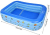 TINKLE WELL Inflatable Swimming Kiddie Pool 98" X 67" X 21" Ocean World Blue