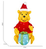 Disney 28.5-in Winnie The Pooh Lighted Tinsel Yard Sculpture White Lights