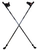 LEKI Nordic Walking Force Aluminum Trekking Poles Black/Blue 115cm