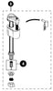 TOTO TSU25A FILL VALVE ASSEMBLY HET CYCLONE