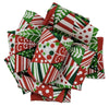 3pk-Kirkland Wire Edged Christmas Triangles Ribbon in Red, Green, White 50yd X 2.5in