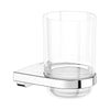 Keuco Collection Moll Tumbler Holder With Crystal-Glass Tumbler Chrome