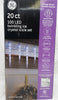 GE Twinkling LED Crystal Icicle Decorative Holiday Lights - 19 Icicle Count/Set - 9ft/2.5m