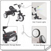Ubravoo Foldable Toddler Tricycle Black for 1-5 Years Old