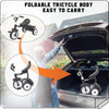 Ubravoo Foldable Toddler Tricycle Black for 1-5 Years Old