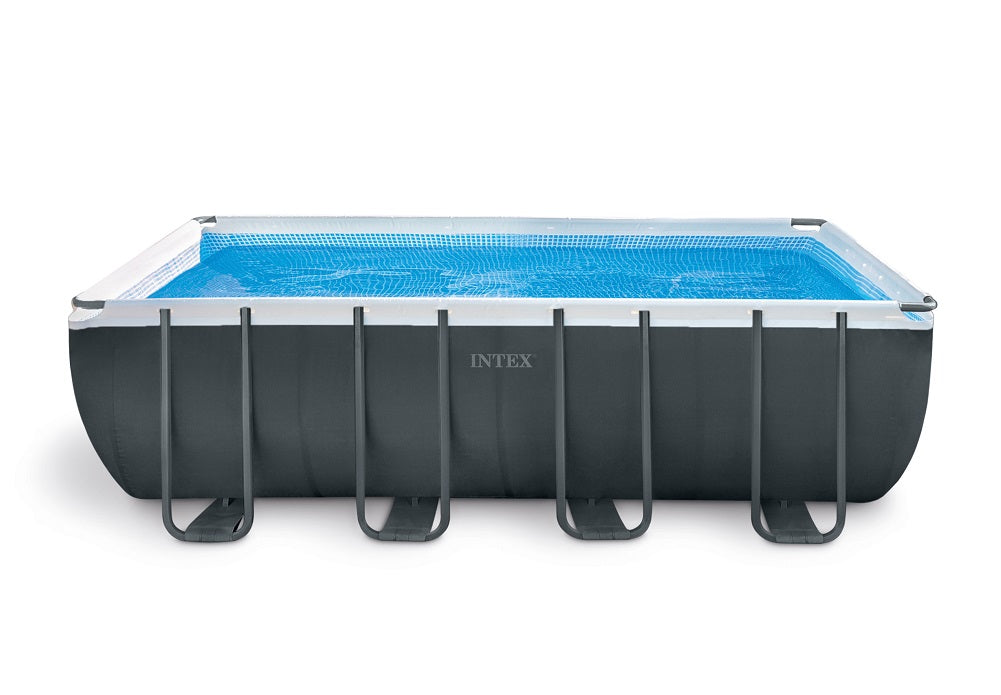 Intex 18ftX9ftX52in Ultra XTR Rectangular Pool with Sand Pump, Ladder, Ground Cloth & Cover