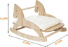 petour Horse Shape Rocking Chair Cat Bed Swing (Wood)