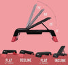 Multi-Functional Aerobic Deck Versatile Fitness Station Red/Black