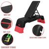 Multi-Functional Aerobic Deck Versatile Fitness Station Red/Black