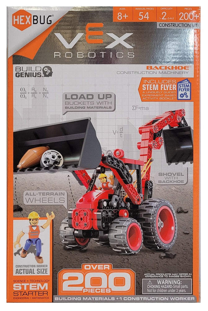 HexBUG VEX Robotics Red Backhoe STEM Starter Over 200 Pieces My
