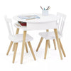 Delta Children Hudson Storage Table and 2-Piece Chair Set White