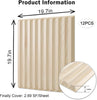 KASARO 12 PCS 3D Wall Panels PVC Fluted Textured for Interior Wall Decor