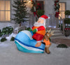 5FT Pre-Lit LED Santa Water Sleigh Christmas Inflatable Decoration