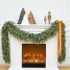 Waydress 2pcs 9ft Christmas Cedar Garland Artificial Green Cedar Pine Needl