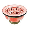 Westbrass D214-10 Large Post Basket Strainer-Weathered Copper