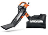 WORX WG505 TRIVAC 12 Amp 3-in-1 Electric Blower/Mulcher/Vacuum & Leaf Bag NEW
