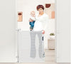 Retractable Mounted Extra Wide and Long Mesh Baby Gate White 41-in H X 55-in L