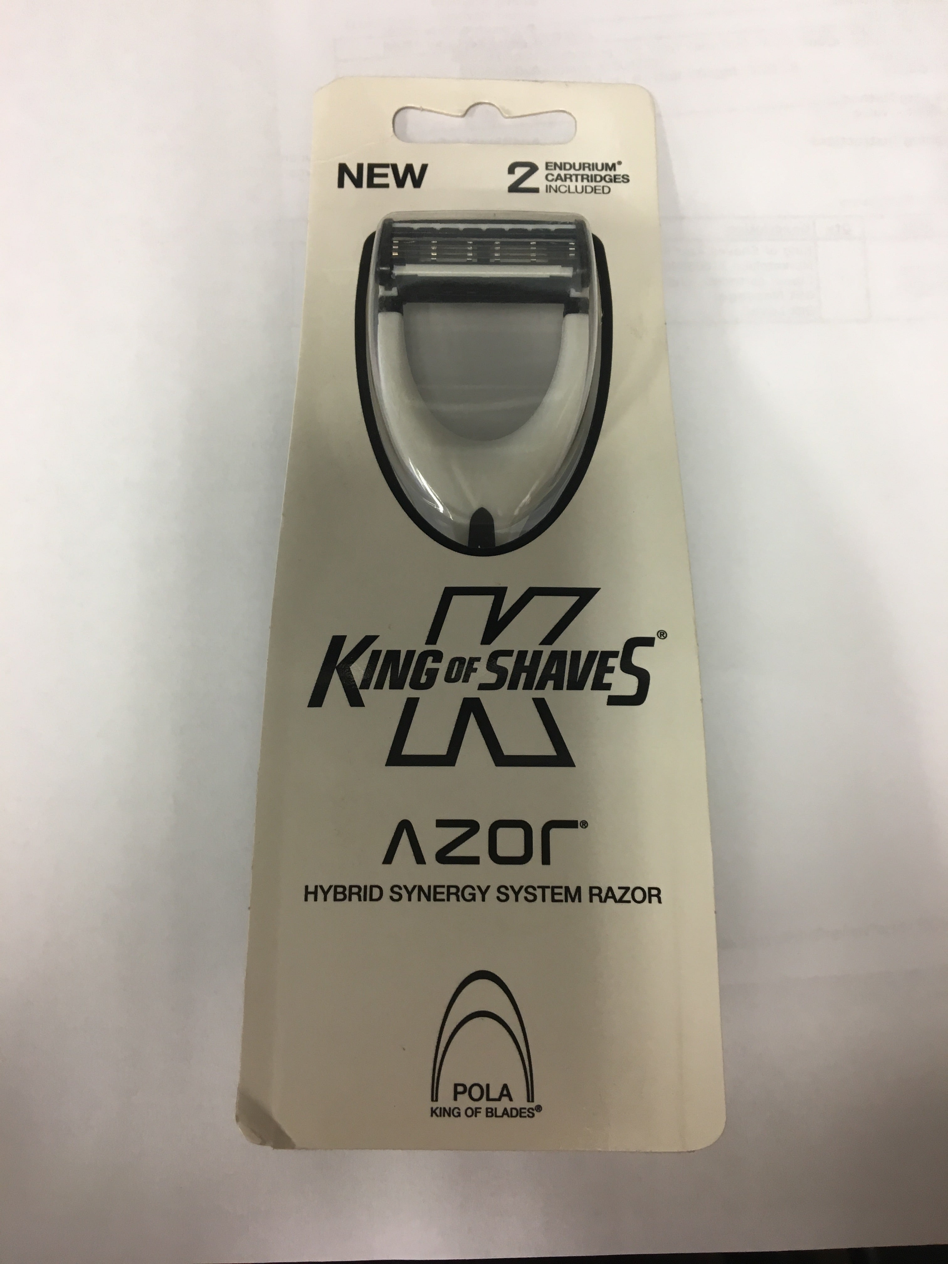 King of Shaves Azor Pola Hybrid Synergy Razor White | My Quick Buy