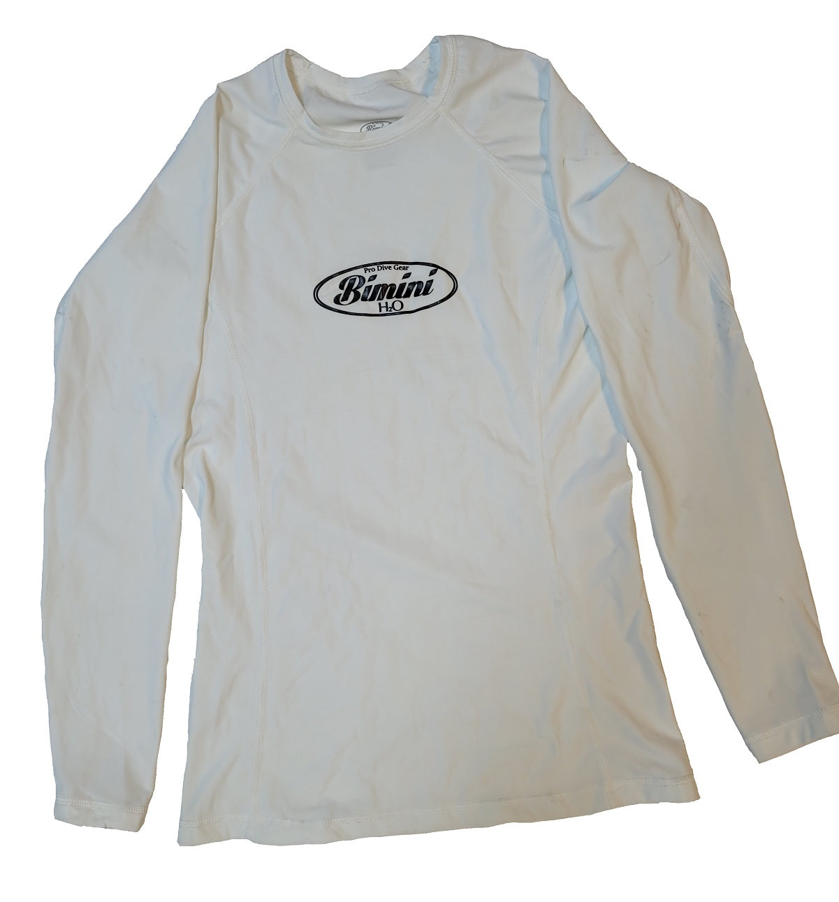 Bimini Dri-Fit Rash Guard Long Sleeve Unisex White Shirt XX-Large