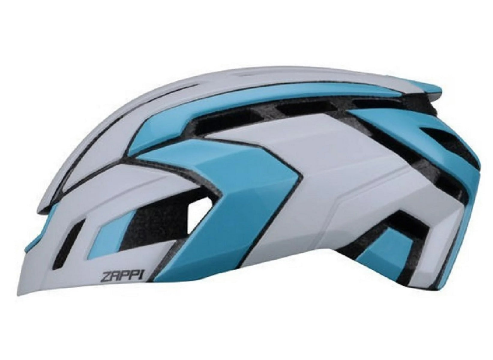 NOW ZAPPI Bike Cycling Helmet - Aerodynamic Bicycle White/Sky Blue L/XL