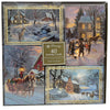 40 Holiday Cards with Matching Self-Sealing Foil Envelopes - Scenic Winter