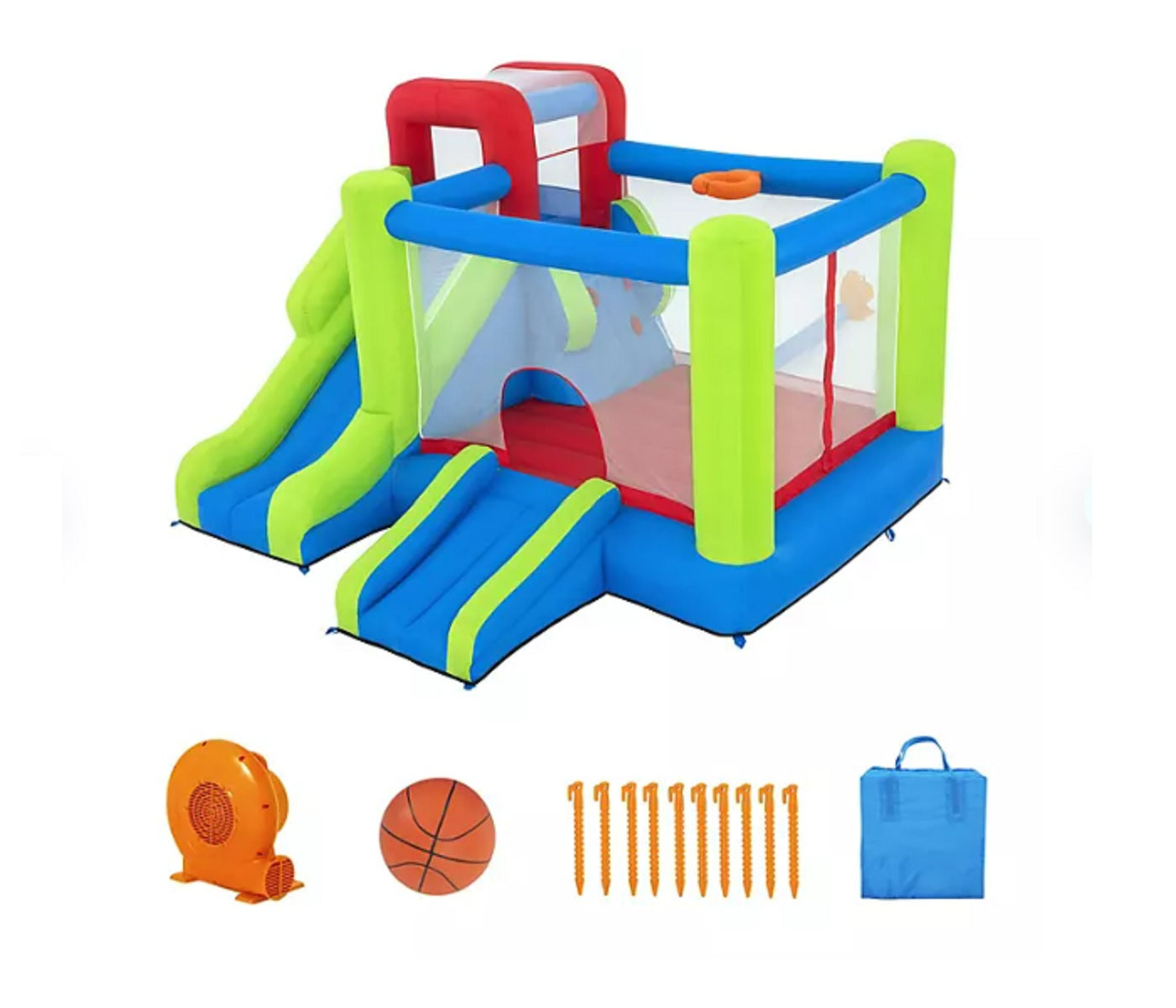 Bestway H2OGO! Wonder Hoops Kids Inflatable Mega Bounce Park