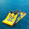 WOW Slide N Smile Playground 9FT Floating Island Slide and 10FT Water Walkway