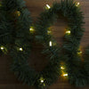 GE StayBright Pre-lit 18-FT Artificial Garland with 50 Warm White LED Lights