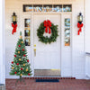 6FT Artificial Pine Christmas Trees Unlit Hinged Tree with Metal Stand