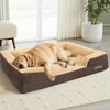 JOYELF Orthopedic Dog Bed for Large Dogs Waterproof Washable Cover 43" X 32" Coffee