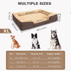 JOYELF Orthopedic Dog Bed for Large Dogs Waterproof Washable Cover 43" X 32" Coffee