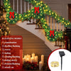 Knitgrip Christmas Fence Outdoor Decorations with Solar Light