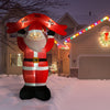 Fraser Hill Farm 10FT Santa Claus with HO HO HO Sign Christmas Inflatable