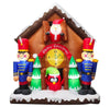 Fraser Hill Farm 6-feet Tall Santa Nutcracker Cuckoo Clock Christmas Inflatable