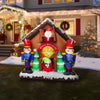 Fraser Hill Farm 6-feet Tall Santa Nutcracker Cuckoo Clock Christmas Inflatable