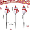 Rossesay 12-Piece Snowman Christmas Pathway Stakes Lights Battery-Operated