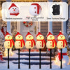 Rossesay 12-Piece Snowman Christmas Pathway Stakes Lights Battery-Operated