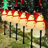 Rossesay 12-Piece Snowman Christmas Pathway Stakes Lights Battery-Operated