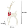 Home Accents Holiday 4.5 ft Polar Wishes LED Deer with Red Bow