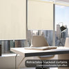 YCUHEN Cordless Roller Shades Pull Down Window Blinds Beige 27"W X 72"L