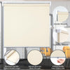 YCUHEN Cordless Roller Shades Pull Down Window Blinds Beige 27"W X 72"L