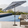 Members Mark Premium Sunbrella Aluminum 10FT Auto-Tilt Market Umbrella Canvas Haze