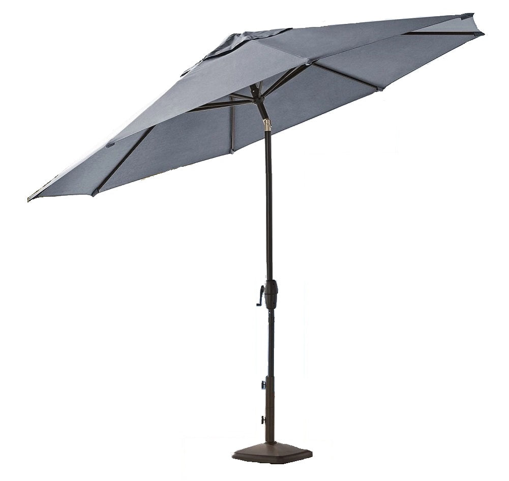 Members Mark Premium Sunbrella Aluminum 10FT Auto-Tilt Market Umbrella Canvas Haze