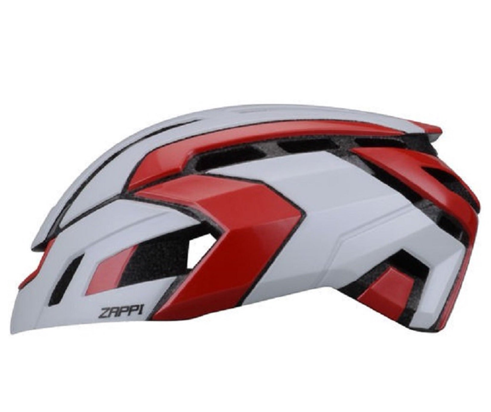 NOW ZAPPI Bike Cycling Helmet - Aerodynamic Bicycle White/Red S/M
