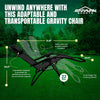 Caravan Sports Infinity Zero Gravity Chair Supports 300 pounds Black